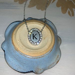 💕Vintage K crystal necklace